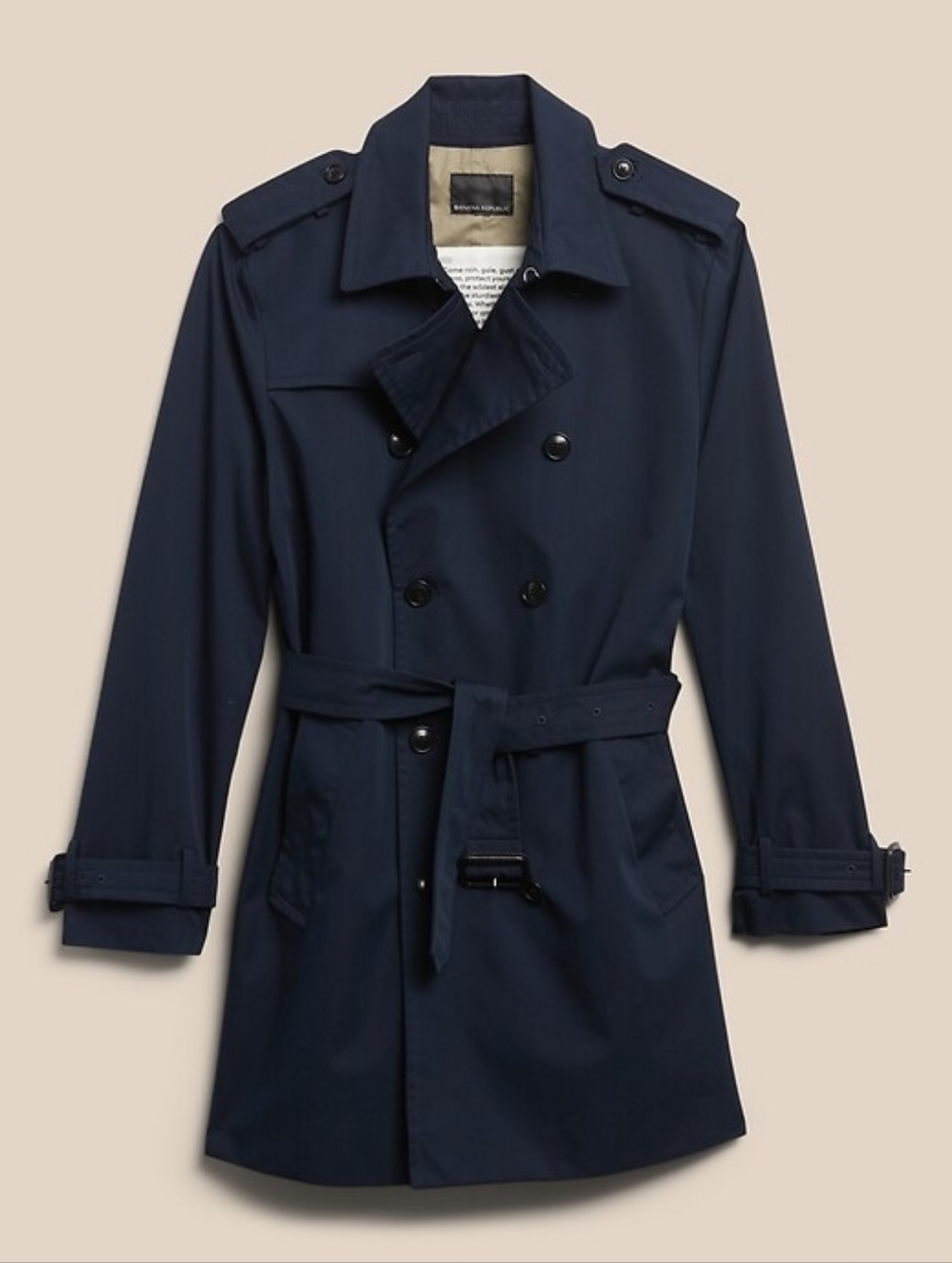 Banana Republic Navy Trench Coat